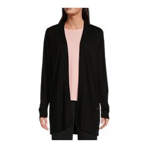Calvin Klein Open Front hooded Cardigan | black | size M